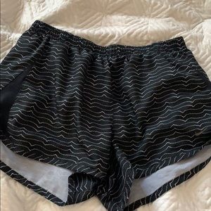 Black with White lines Nike shorts